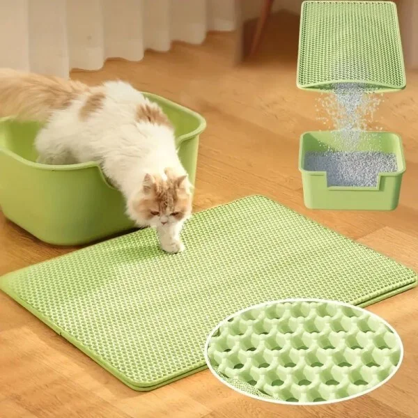 Килимок для котячого лотка 60x45 см (C01709) - фото 2 Килимок для котячого лотка 60x45 см (C01709) - фото 2