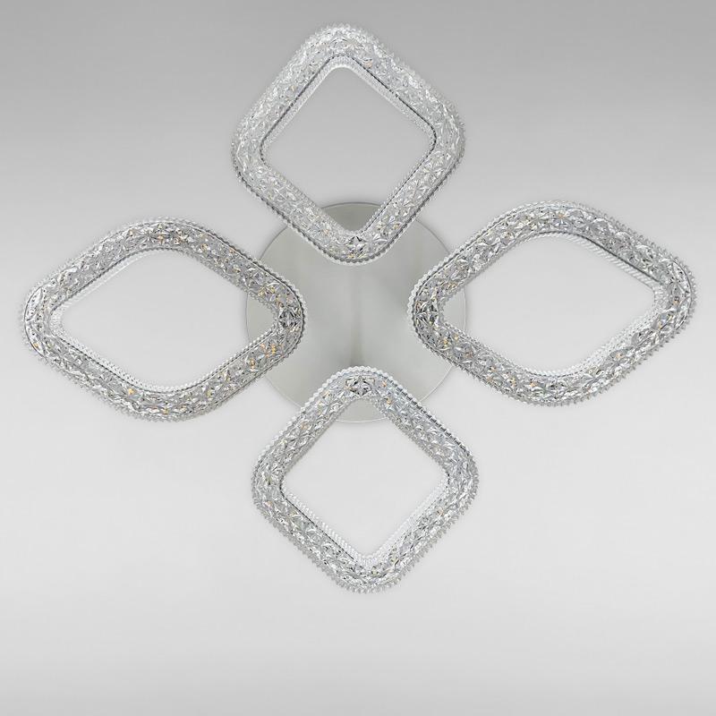 Потолочная люстра LED Light House SC-18249/2+2C 72W 2.4G Ф550х90 Белый 