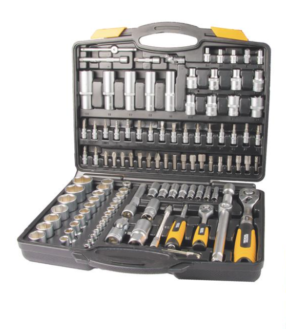 Набір насадок торцевих MasterTool GM PROFI CrV 1/4"- 1/2" 111 шт. (Арт.: 78-5112)