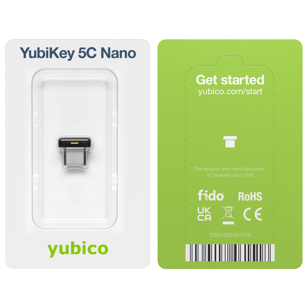 Апаратний ключ Yubico YubiKey 5C Nano USB Type-C (683071) - фото 6
