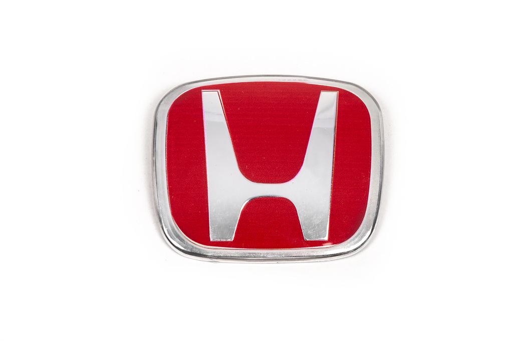 Эмблема 120 мм на 100 мм Davs Auto для Honda abs-пластик Красный