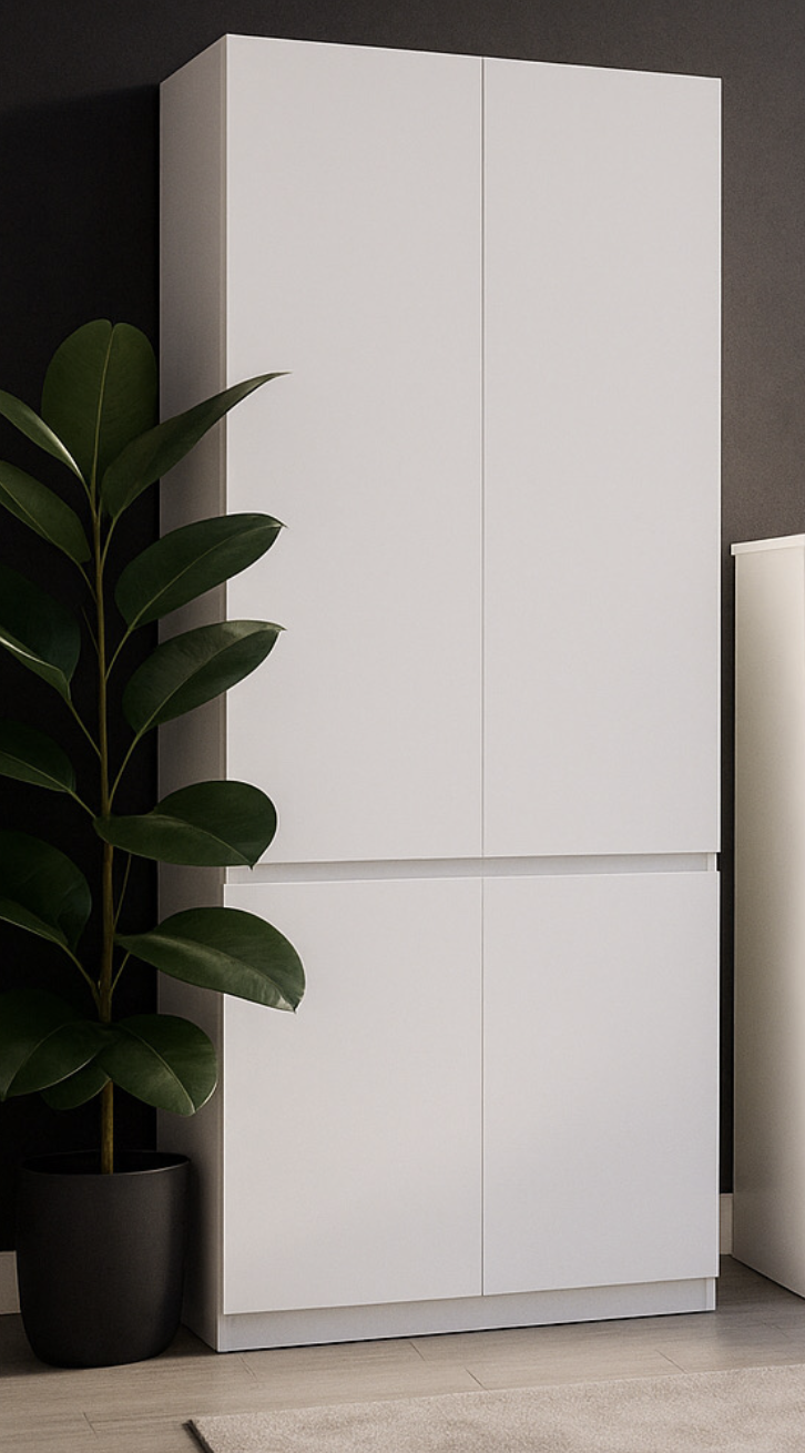 Шкаф MEBEX на 4 полки 80х50х210 см Белый (VX4S800WH)