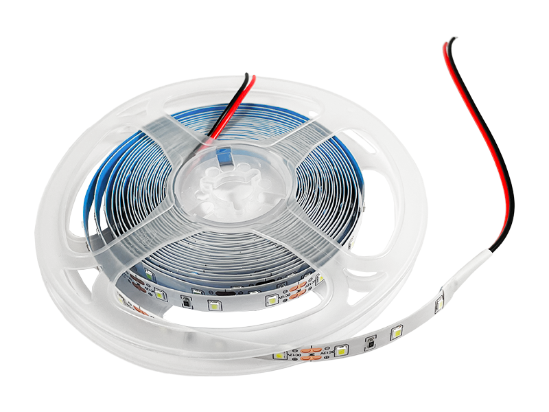 Светодиодная лента SMD2835 60 LED 12 В 4,8 Вт/м 22Lm/LED IP20 1 м Холодный белый (7623)
