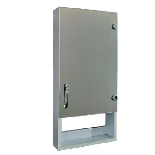 Зеркальный шкаф с открытой полкой Seria A "Эконом"№39 750x350x130 мм