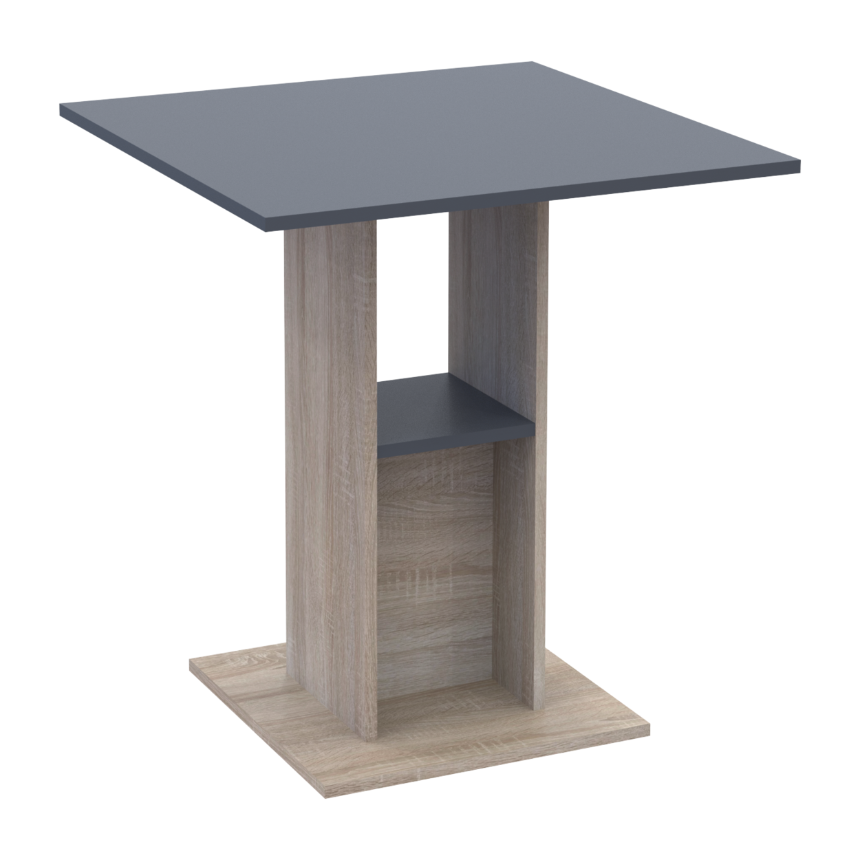 Стол в кухню Doros Коуд 70х70х74 см Дуб сонома/Графит (26430602) - фото 3 Стол в кухню Doros Коуд 70х70х74 см Дуб сонома/Графит (26430602) - фото 3