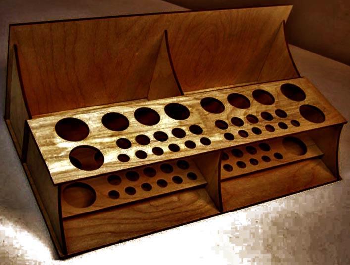 Органайзер кожевника из дерева Каламо Сиена (ОКО-001005)