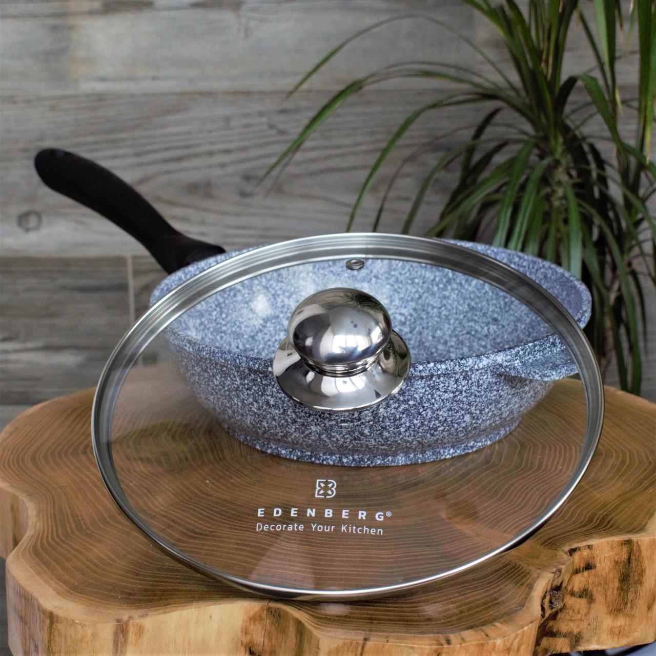 Сковорода Edenberg глубокая с гранитным покрытием 28 см 3,4 л. - фото 4 Сковорода Edenberg глубокая с гранитным покрытием 28 см 3,4 л. - фото 4