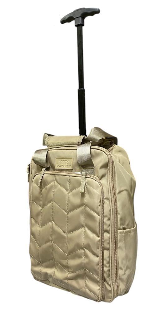 Чемодан Bordlite JBTB102 mini XS полиэстер 40х25х20 см Бежевый Чемодан Bordlite JBTB102 mini XS полиэстер 40х25х20 см Бежевый