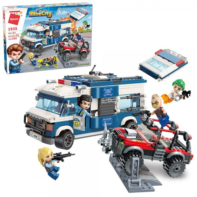 Конструктор Полиция 1935 MineCity-Hijack Black Maria (1684074389)