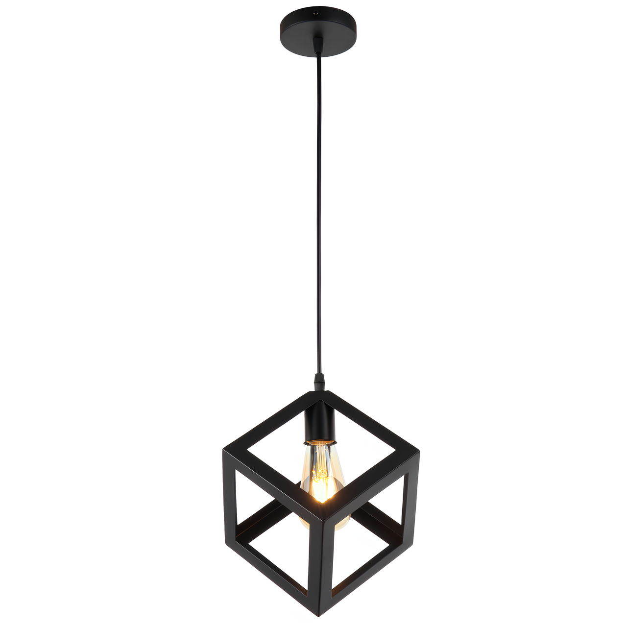 Подвесной светильник Svet в стиле лофт под лампу Е27 Черный (TY-5204 BK)