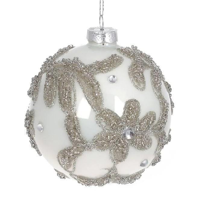 Набор шариков стеклянных новогодних 10 см 4 шт. (12894)