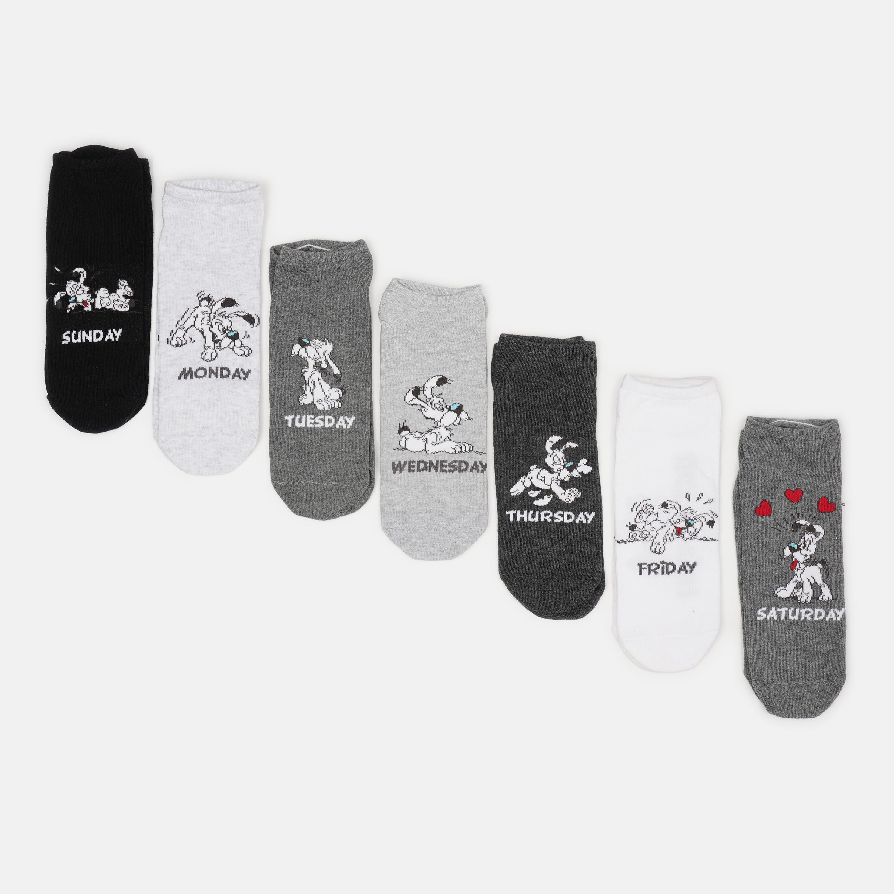 Шкарпетки C&A 7 пар р. 39-42 Темно-сірий/Білий (22477643)