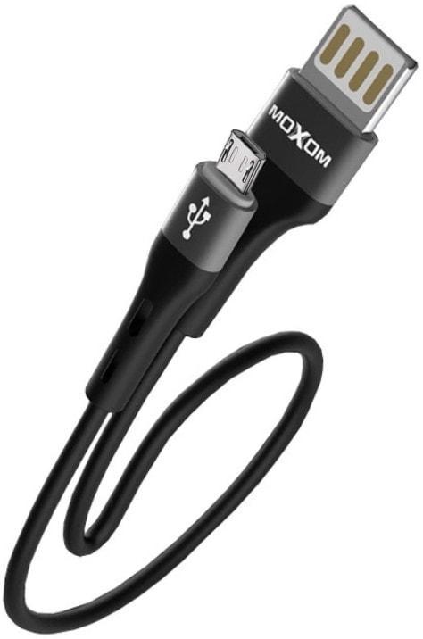 Кабель інтерфейсний Moxom micro USB MX-CB07 2,4A 0,2 м Black (37002)