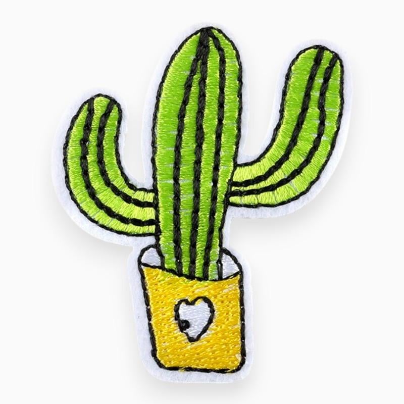 Термоаппликация Cactus вышитая 5,3х4,3 см 1 шт. Салатовый (АК5343п11)
