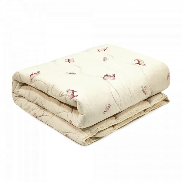 Одеяло двуспальное шерстяное Viluta Premium 21384 170x210 см Бежевый (8-6-5148723)