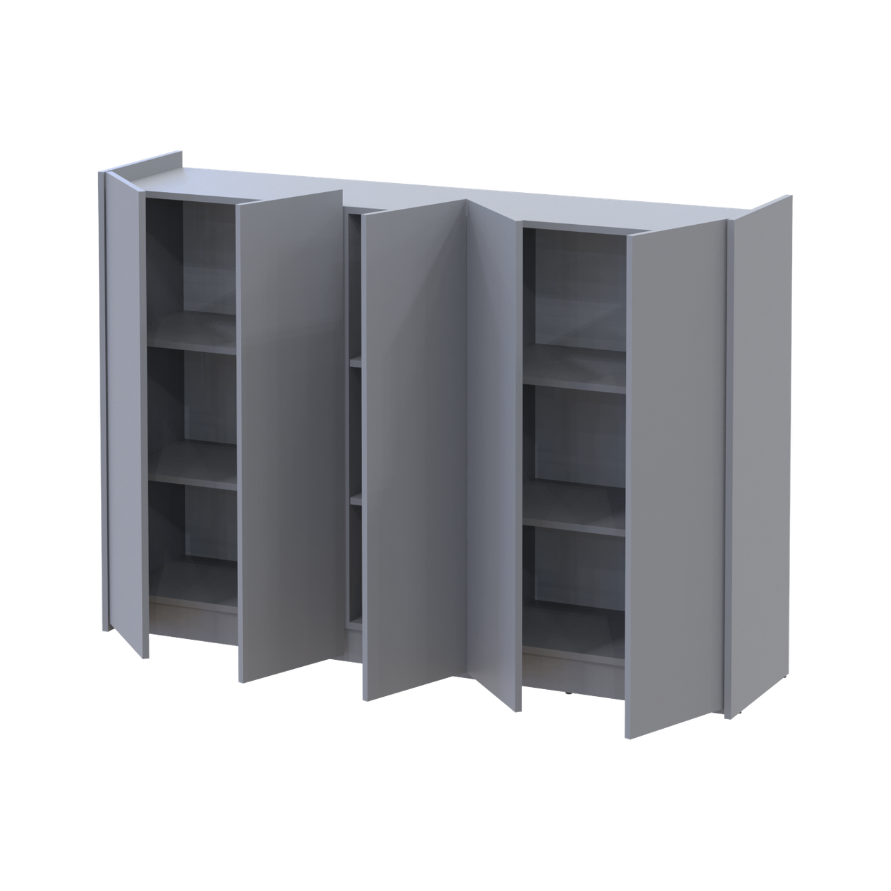 Тумба для взуття Doros Кассель 5 ДСП 159х40х110 см Сірий (41516227) - фото 2 Тумба для взуття Doros Кассель 5 ДСП 159х40х110 см Сірий (41516227) - фото 2