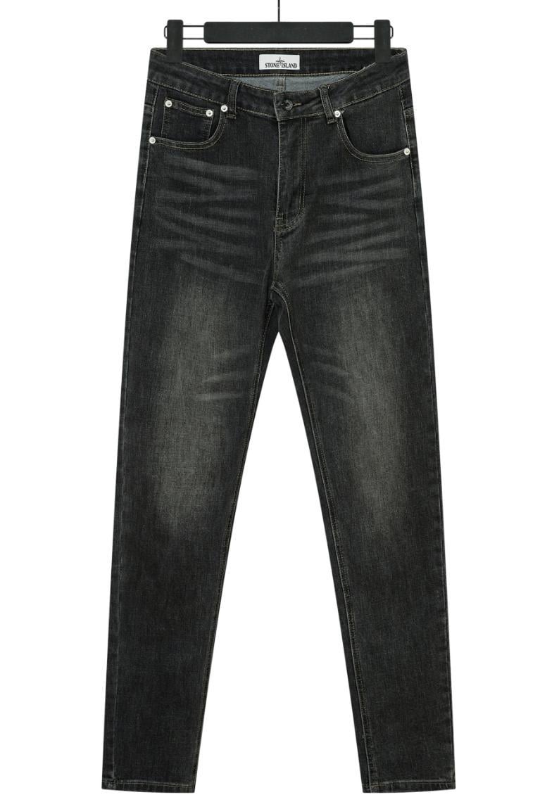 Джинси чоловічі в стилі Stone Island Ghost Piece Tank Shield Denim Jeans L Сірий (SI16001.5L)