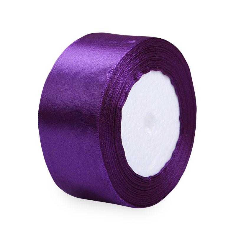 Лента декоративная для упаковки подарков Lesko 4 см Purple Лента декоративная для упаковки подарков Lesko 4 см Purple