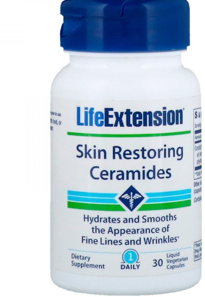 Комплекс керамидов для восстановления кожи Life Extension Skin Restoring Ceramides 30 Liquid veg caps