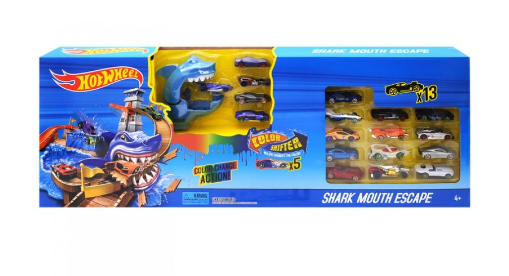 Гоночный трек Hot Wheels 6762 автомойка и 18 металлических машинок (Нас3766 simb L)