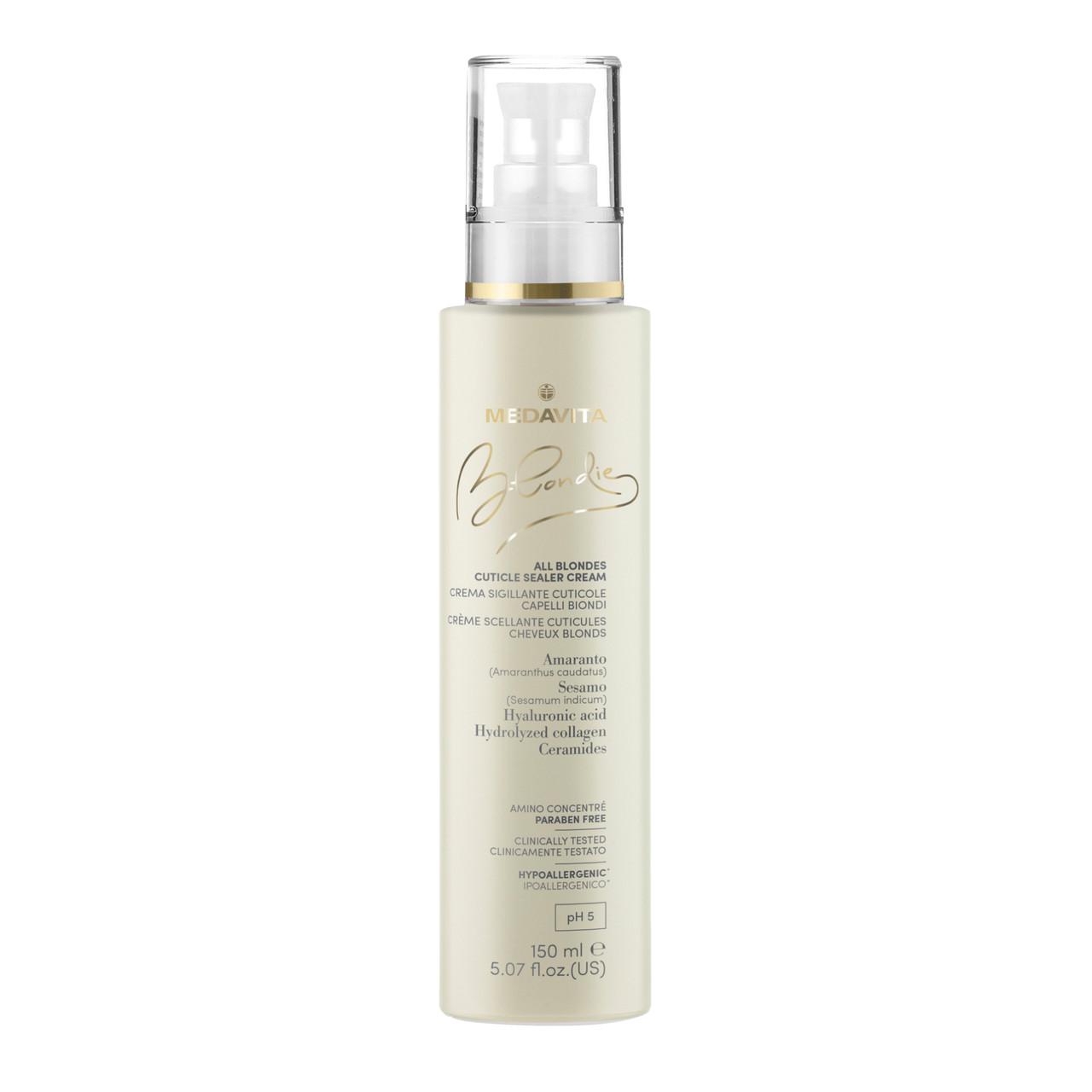 Крем для увлажнения и уплотнения кутикулы волос Medavita Blondie All Blondes Cuticle Sealer Cream (02381)