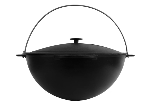 Котел чугунный азиатский Brizoll с чугунной крышкой 10 л (KA10-1) - фото 2 Котел чугунный азиатский Brizoll с чугунной крышкой 10 л (KA10-1) - фото 2