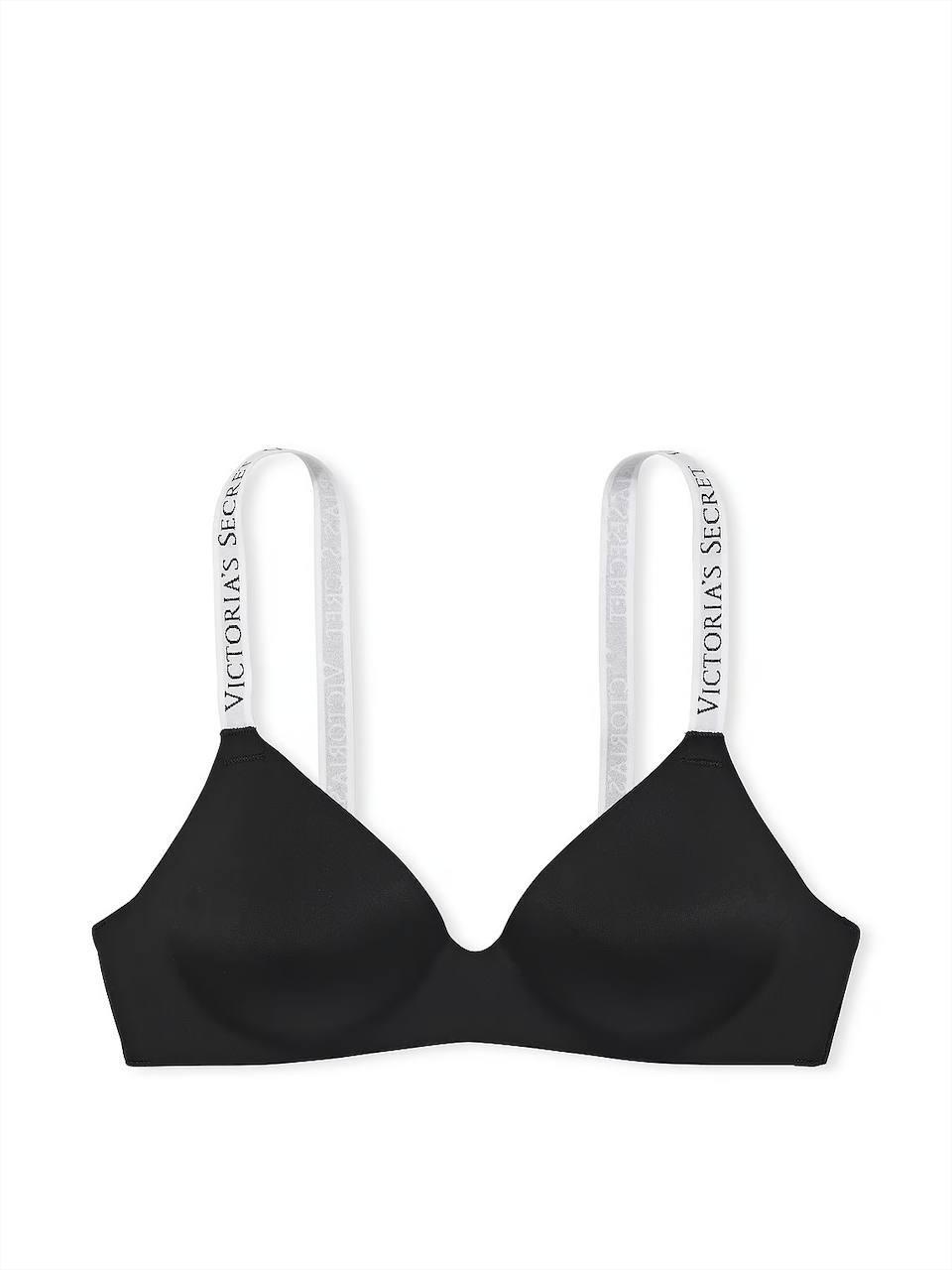 Бюстгальтер безкаркасний Victoria's Secret Lightly-Lined Wireless Bra 70А Чорний (2207028841) - фото 2