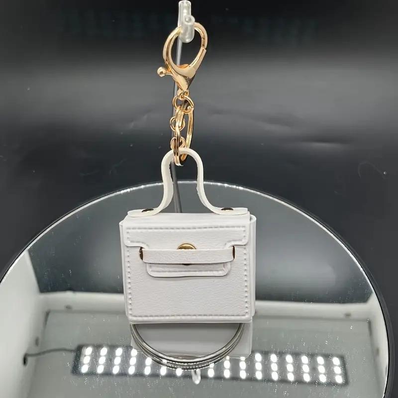 Брелок-ключница Мини сумочка на сумку/косметичку Белый - фото 4 Брелок-ключница Мини сумочка на сумку/косметичку Белый - фото 4