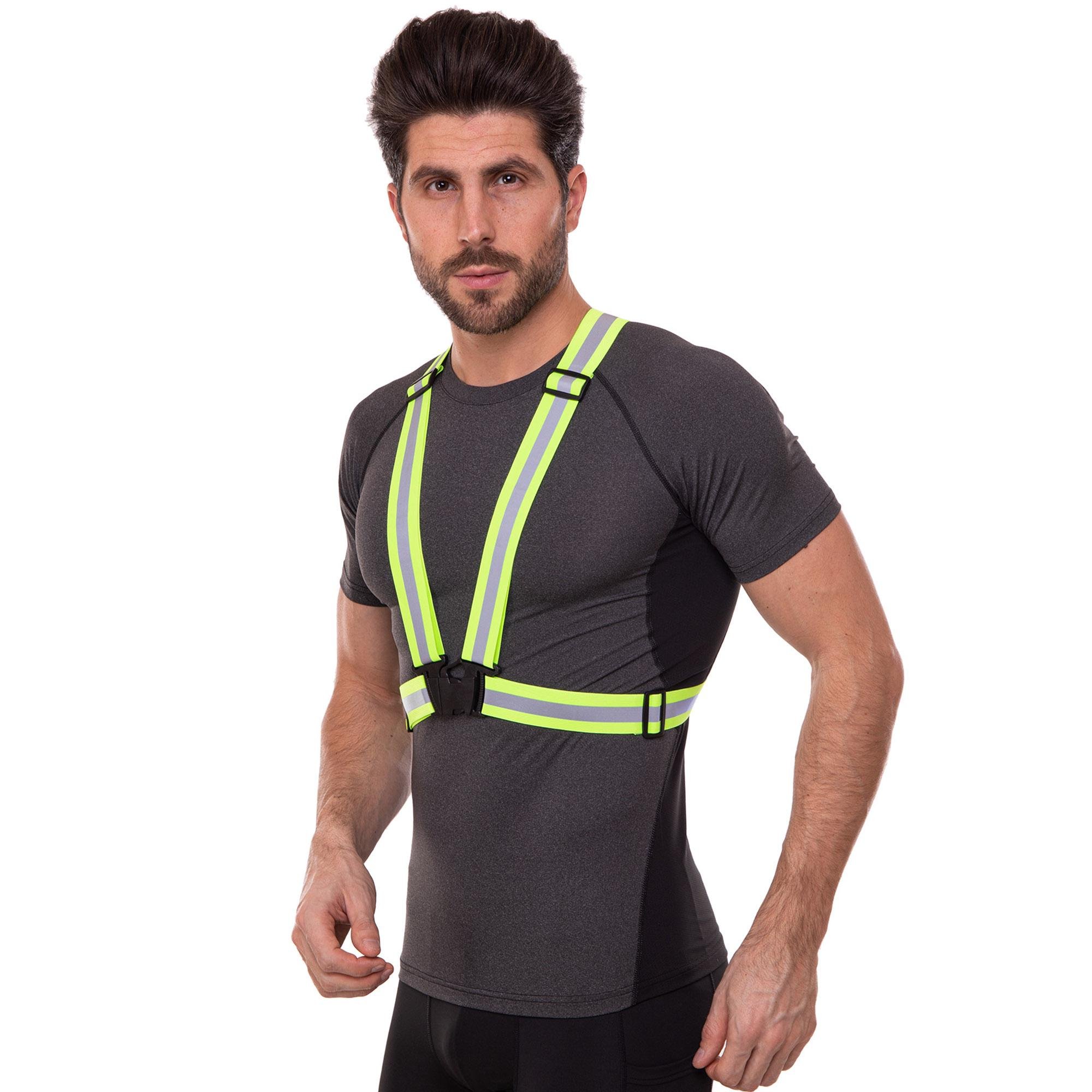 Жилет светоотражающий SP-Sport B-8251 Салатовый с серым (NA002931)