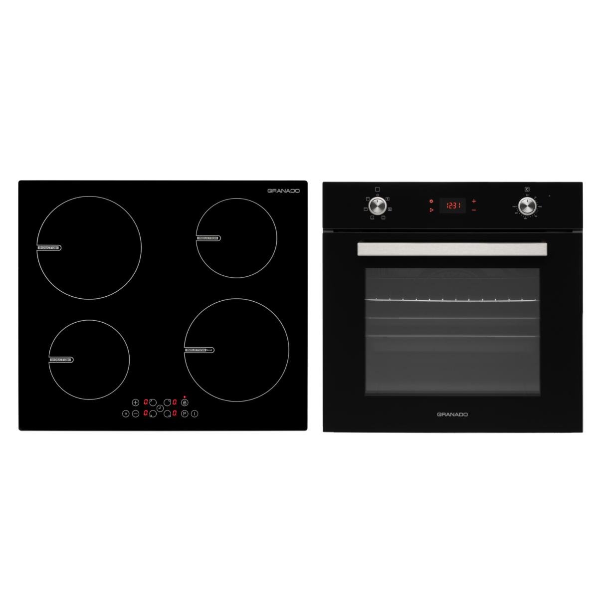 Комплект Granado духова шафа електрична GEO 62-1310 Black та варильна поверхня індукційна GIH 614 - фото 2 Комплект Granado духова шафа електрична GEO 62-1310 Black та варильна поверхня індукційна GIH 614 - фото 2