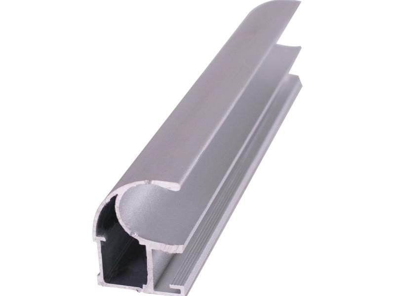Профиль вертикальный открытый для шкафа купе 4,7 м Серебро