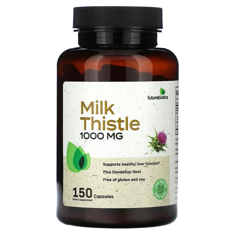 Экстракт расторопши Futurebiotics Milk Thistle, 1,000 mg, 150 капс.