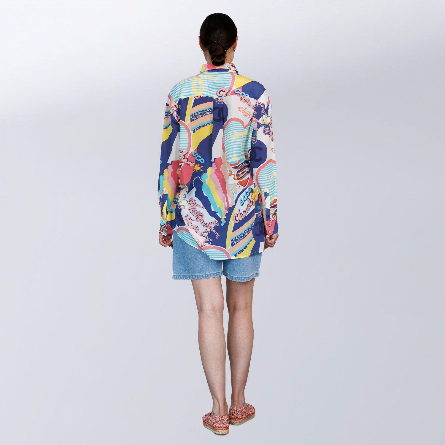 Сорочка жіноча повсякденна Chanel M Різнокольоровий (2797308080) - фото 3 Сорочка жіноча повсякденна Chanel M Різнокольоровий (2797308080) - фото 3