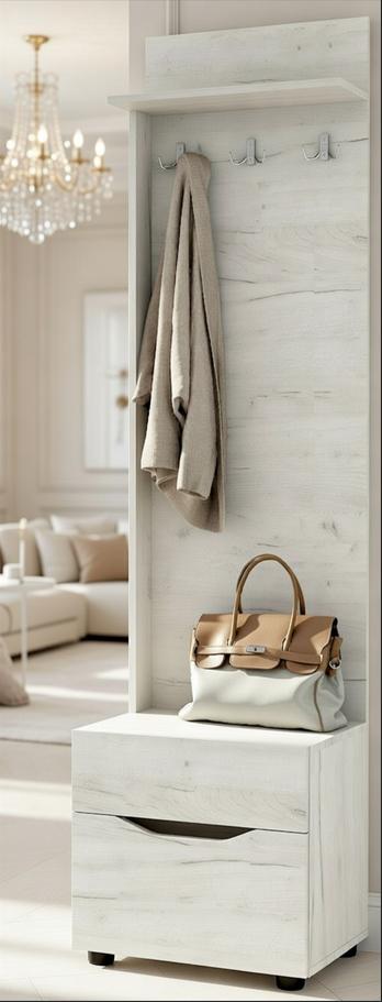 Прихожая в коридор Мастер Форм Аякс 500х376х1880 мм Дуб белый/венге магия (20930) Прихожая в коридор Мастер Форм Аякс 500х376х1880 мм Дуб белый/венге магия (20930)