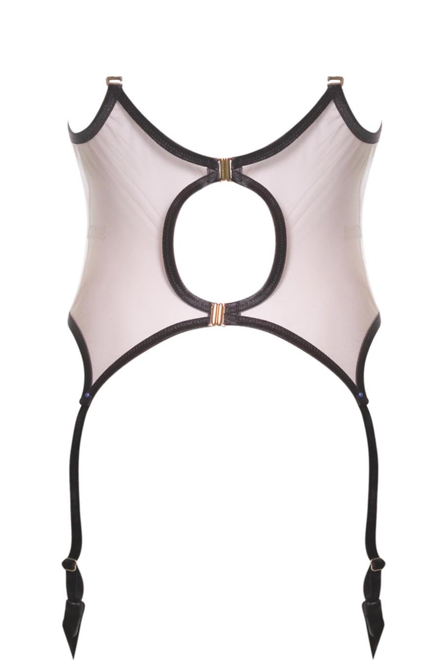 Пояс для чулок V.I.P.A р. 48/XL Бежево-черный (70145) - фото 2