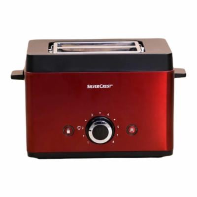 Тостер Silver Crest STT 850 A1 на 2 тоста 850 Вт 6 уровней поджарки Red