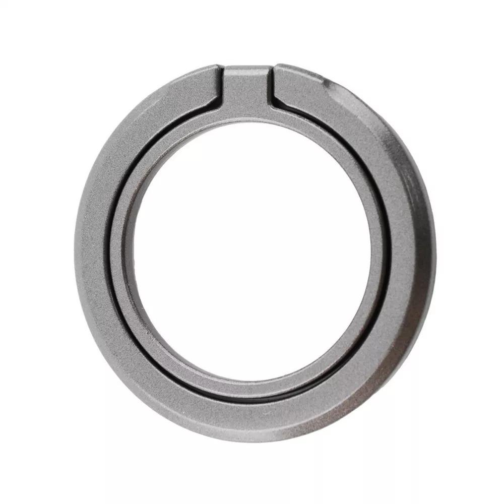 Держатель-кольцо для телефона MagSafe Magnetic Ring Holder Lite с подставкой Серый (13925826)