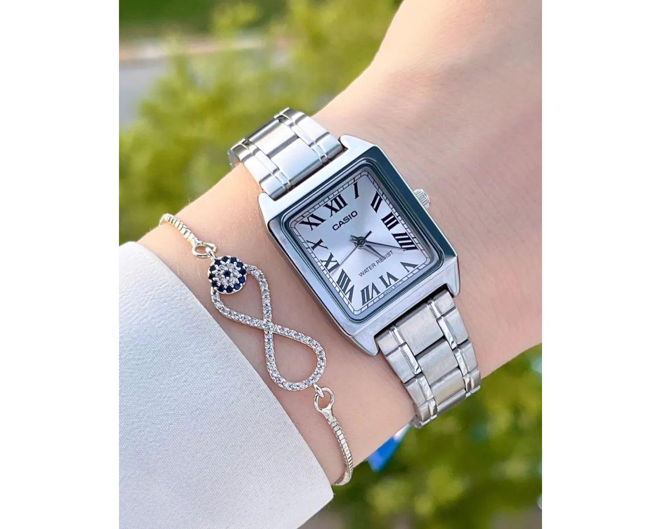 Наручний годинник жіночий Casio LTP-V007D-7BUDF Сірий (LTP-V007D-7BUDF) - фото 4
