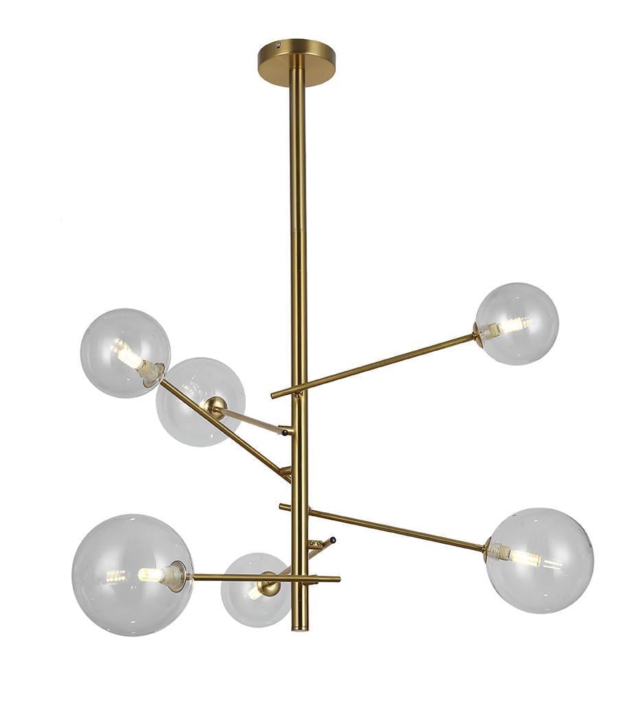 Люстра 761LLP01-6 BRZ+CL (2422747132)