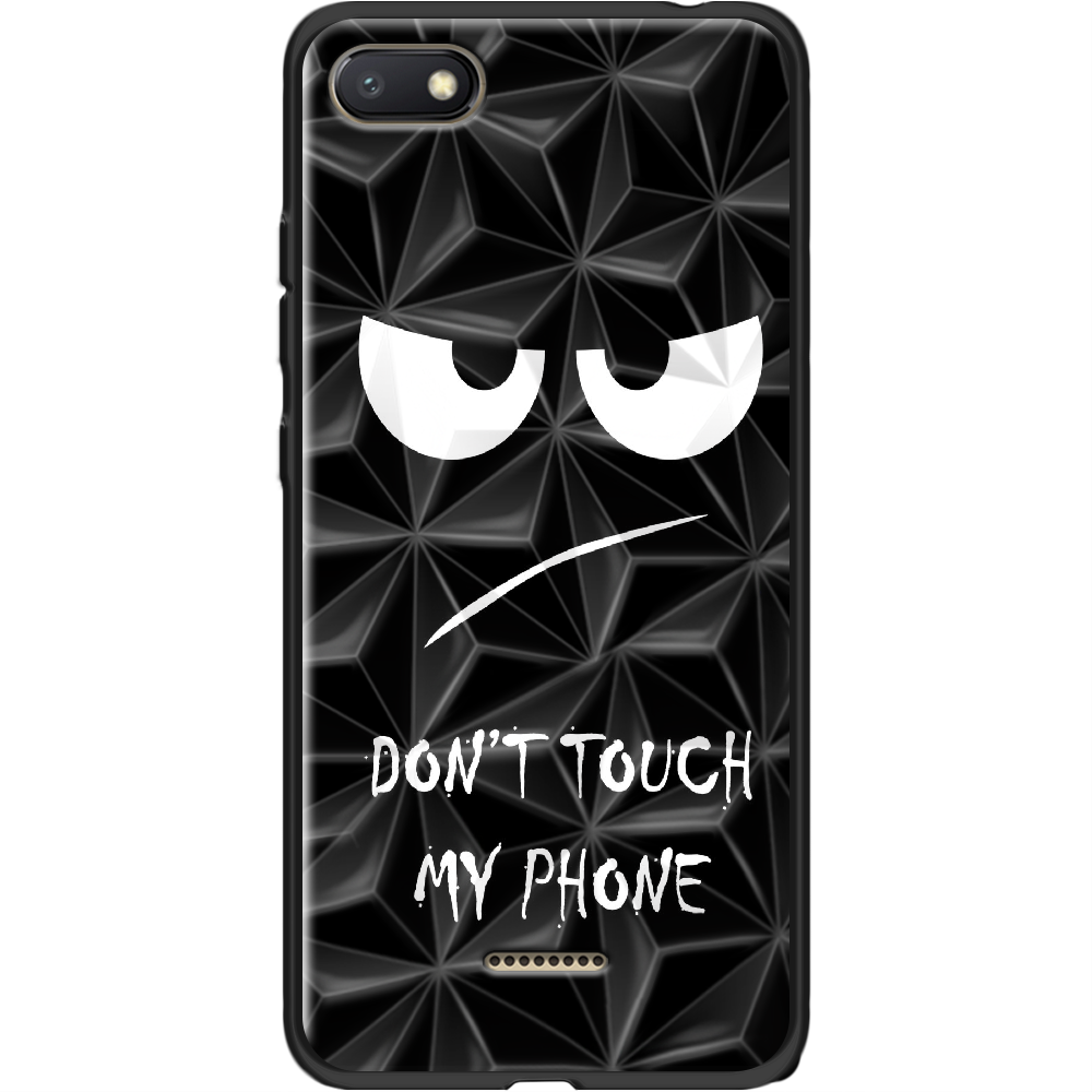 Чехол Boxface Xiaomi Redmi 6A Don't Touch my Phone Черный силикон с призмой (34811-up535-37868)