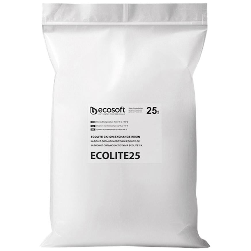 Іонообмінна смола для пом'якшення води Ecosoft Ecolite CK 25 л (3137)