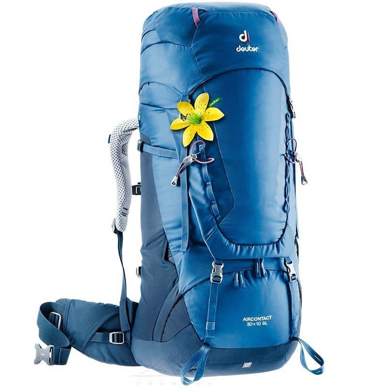 Рюкзак туристический Deuter Aircontact 50+10 л Steel/Midnight (3320221 3399)