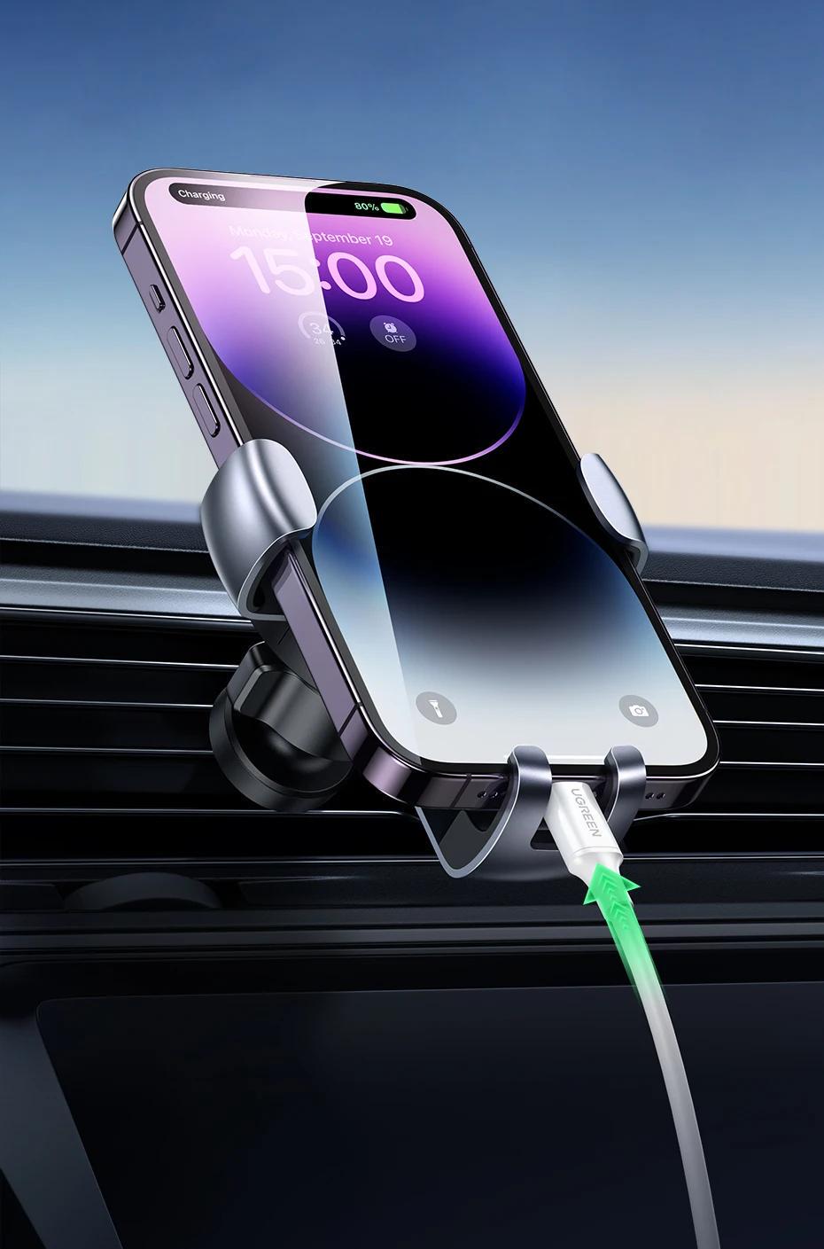 Держатель автомобильный UGREEN 360° Черный (50564) - фото 11 Держатель автомобильный UGREEN 360° Черный (50564) - фото 11