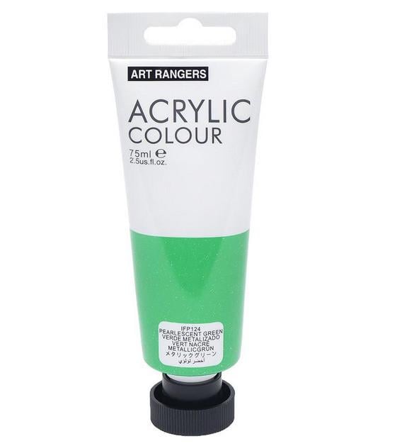 Краска акриловая ART RANGER 75 мл Metallic green
