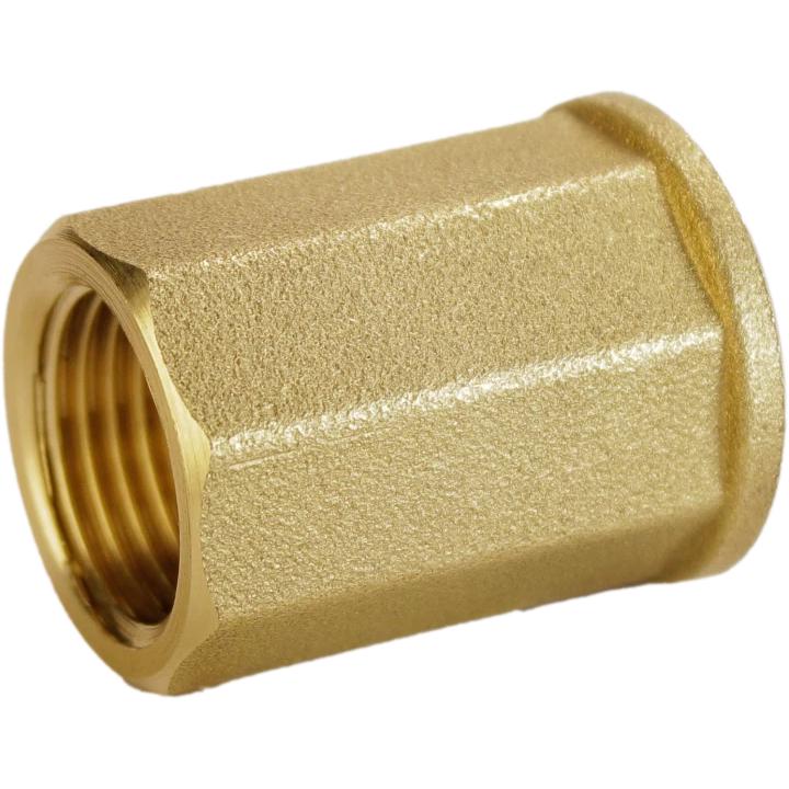 Муфта VA А0352А латунная восьмигранная 3/4х3/4" (000026910) Муфта VA А0352А латунная восьмигранная 3/4х3/4" (000026910)