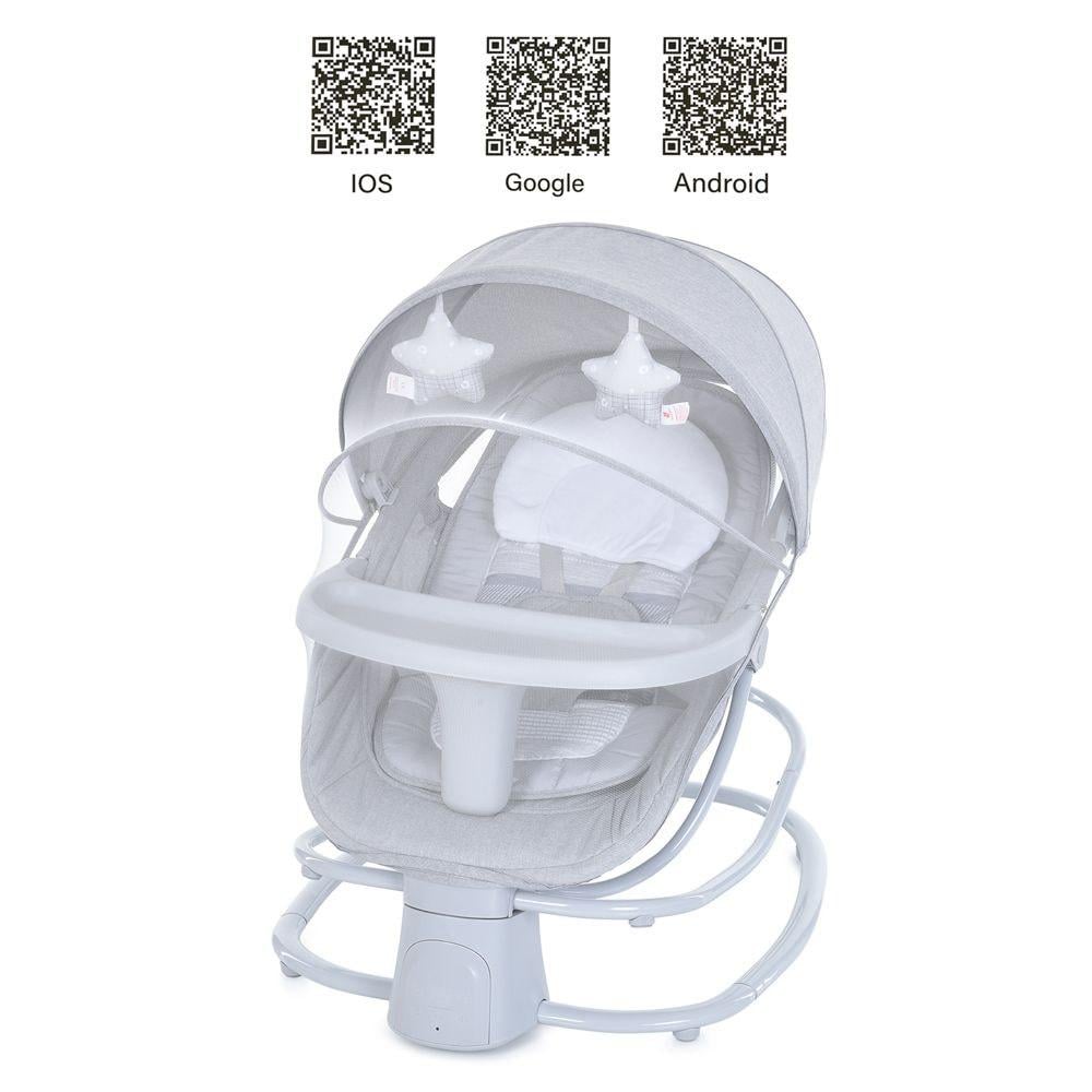 Заколисуючий центр-шезлонг 4в1 Mastela 8113 із таймером/панеллю/додатком для керування (24209805) - фото 2 Заколисуючий центр-шезлонг 4в1 Mastela 8113 із таймером/панеллю/додатком для керування (24209805) - фото 2