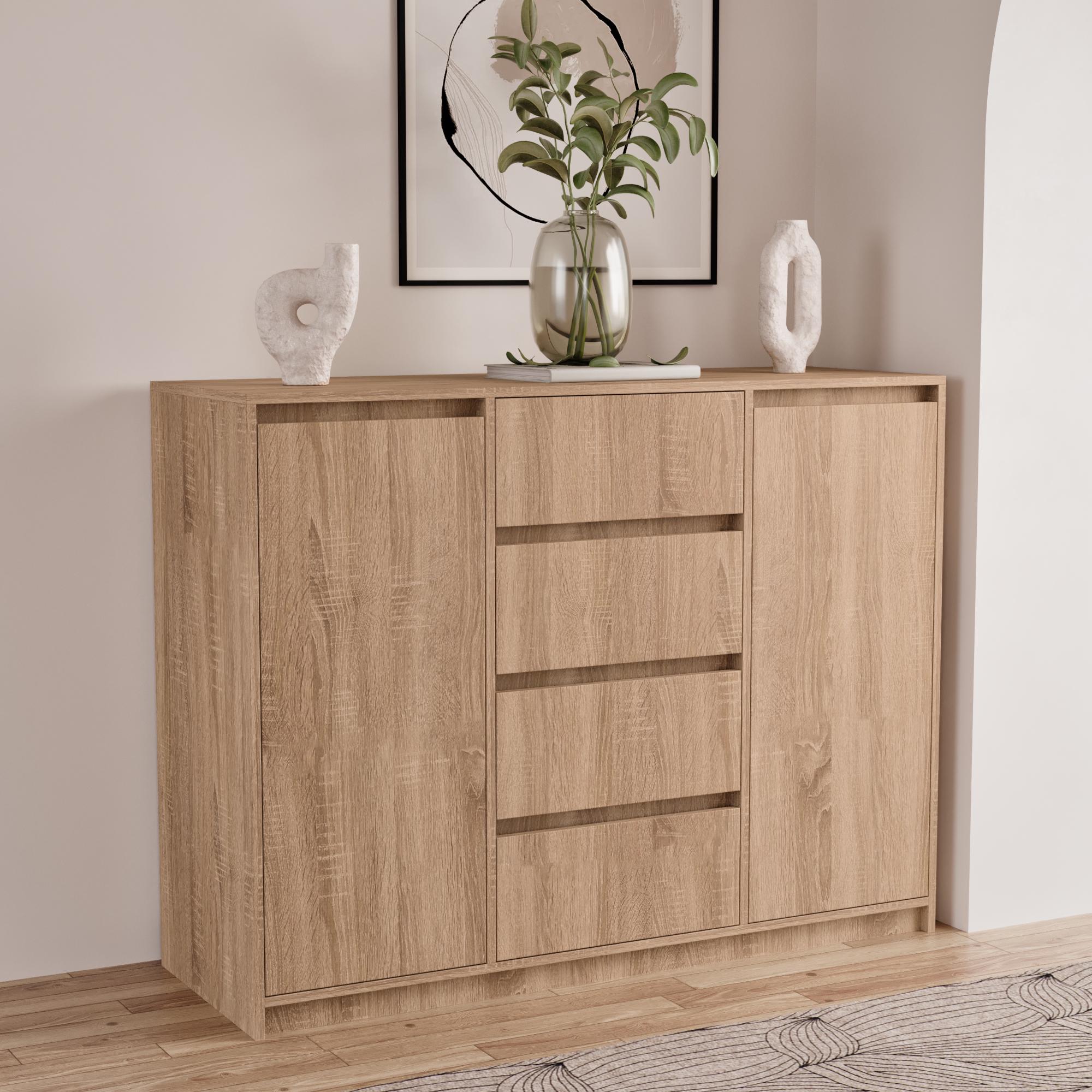 Комод Furnigrade КМ-13 100х130х45 см Сонома