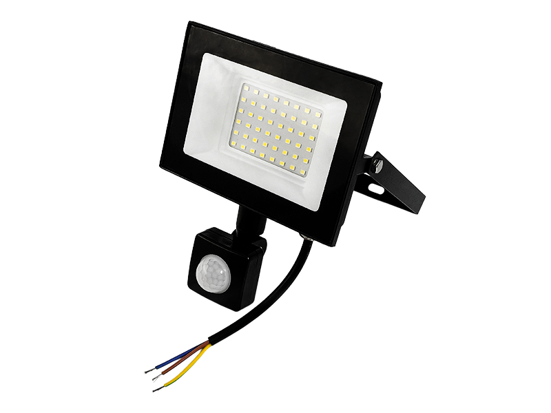 Прожектор светодиодный Lemanso LMPS57 с датчиком движения 50W 4000Lm 6500K IP65 (7033)