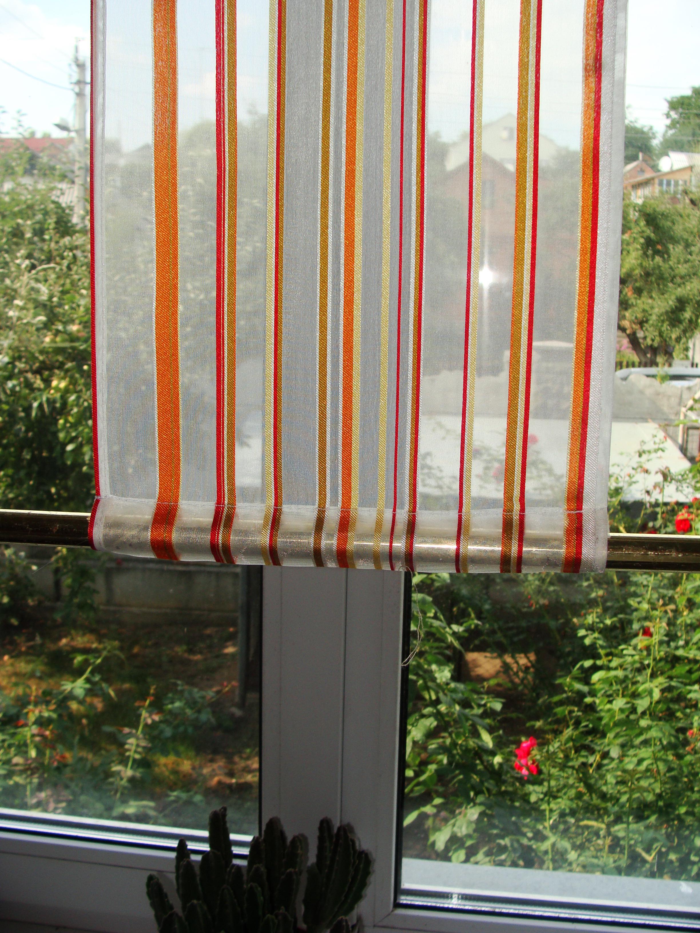 Комплект панельных занавесок Firanka Полоски 7 шт. карниз 240 см Оранжевый с бежевым (11_4п) - фото 2 Комплект панельных занавесок Firanka Полоски 7 шт. карниз 240 см Оранжевый с бежевым (11_4п) - фото 2