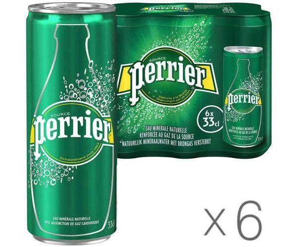 Вода минеральная газированная Perrier 0,33 л 6 шт. (18415) - фото 2 Вода минеральная газированная Perrier 0,33 л 6 шт. (18415) - фото 2